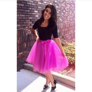 Fuesha Pink Tulle Skirt
